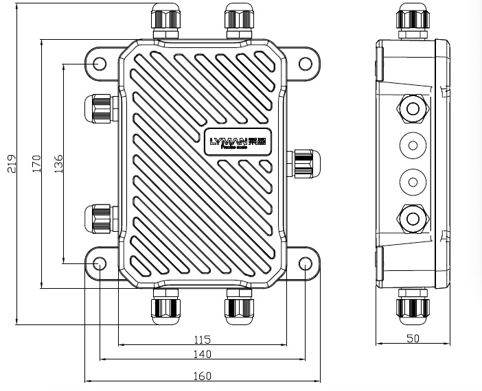 Aluminum case drawing