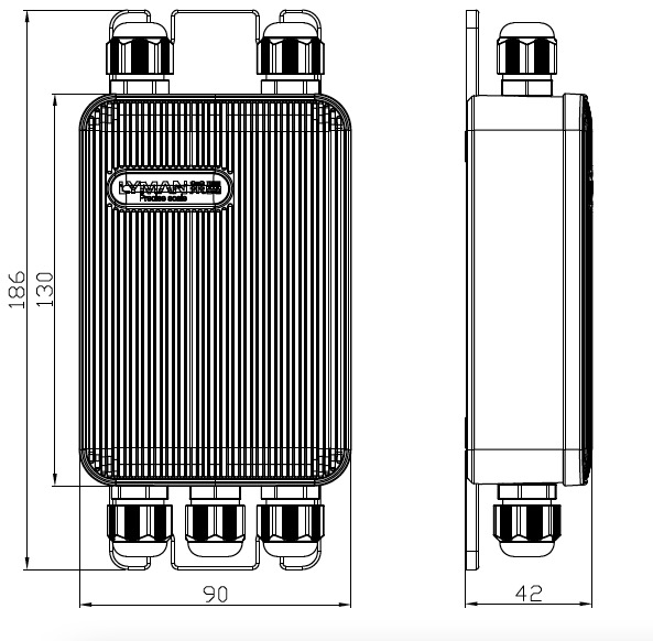 Plastic housing drawing